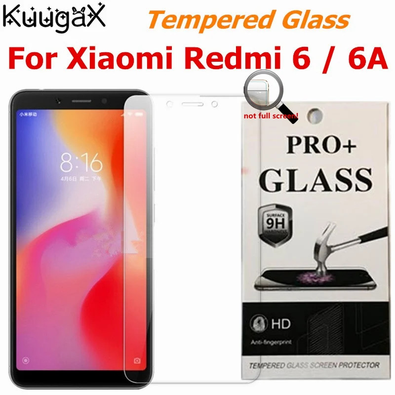Закаленное стекло для xiaomi redmi 6A 6 A redmi6A защитный чехол смартфона 9H подходит