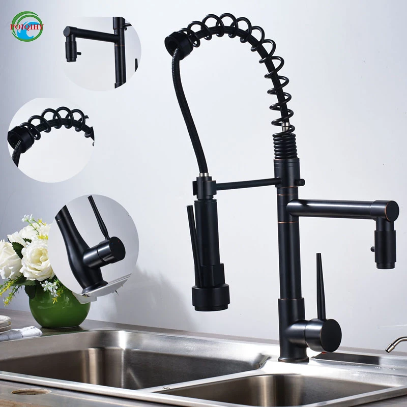 

hot sale ORB Kitchen Mixer Taps with LED Faucet 360 degree Rotation hot and cold tap mixer