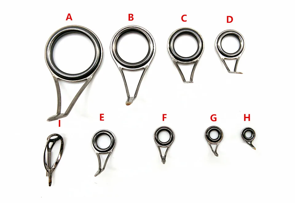 SUNMILE 9 шт. керамические направляющие кольца из нержавеющей стали рыболовные аксессуары DIY рыболовные кончики стержней кольца для ремонта удочки