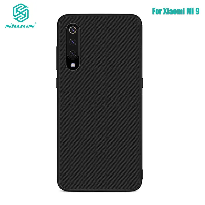For Xiaomi Mi9 Case Nillkin Synthetic fiber Carbon PP Plastic Back Case for Xiaomi Mi 9