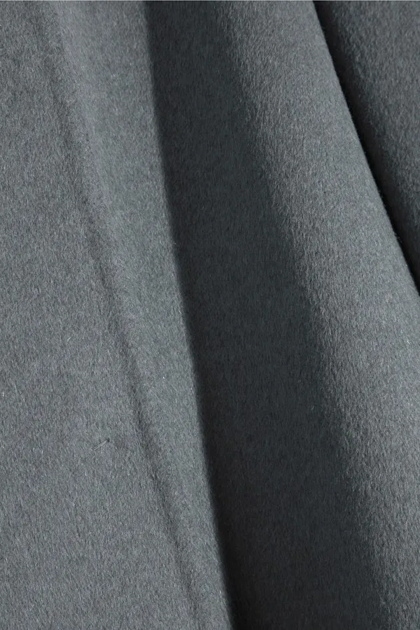 Gray 2017 Mode Laine Automne féminines Manteau O Wome Outwear Cachemire Couleur Hiver Europe Taille Large Double Solide cou Gary frqw5Ufx