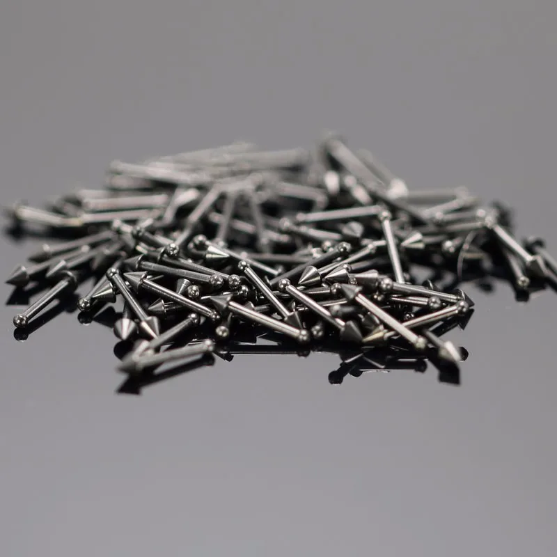 12pcs multi-use nose ring ear studs stainless steel 20G body piercing jewelry for men women anti-allergic silver gold black5