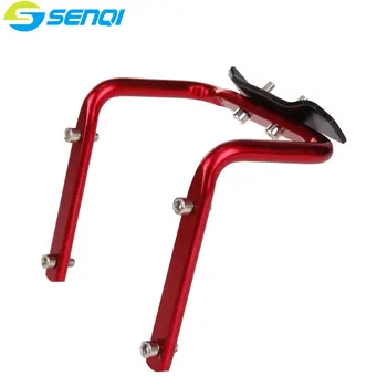 

Bike Bracket Of Double Bottles For Triathlon Bicycle Aluminum Rear Mount Saddle-Rail Bracket For Two Water Bottle Cages FZT009