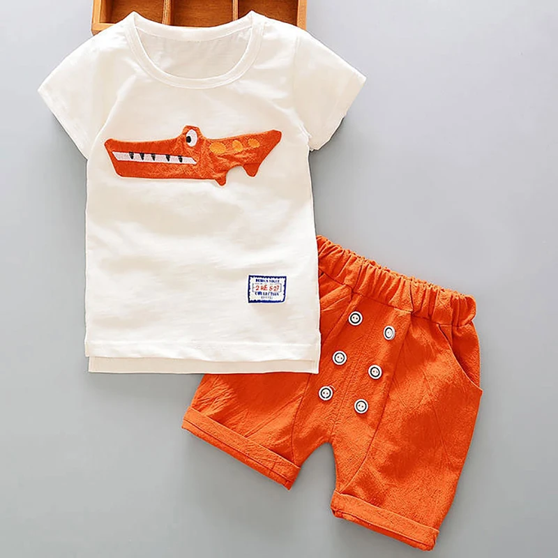 Милый хлопковый летний Семейный комплект одежды с героями мультфильмов для новорожденных мальчиков, модная верхняя одежда для младенцев