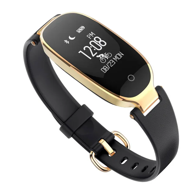 s3 / S3 Plus Smart Watch Waterproof Women smart band Heart Rate Monitor Smartwatch relogio inteligente For Android IOS Xiaomi - Цвет: S3 gold black