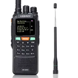 ABBREE AR-889G рация с GPS 10 Вт ночь Подсветка дуплексный Ретранслятор Dual Band получения Любительское радио + NA-771R антенны