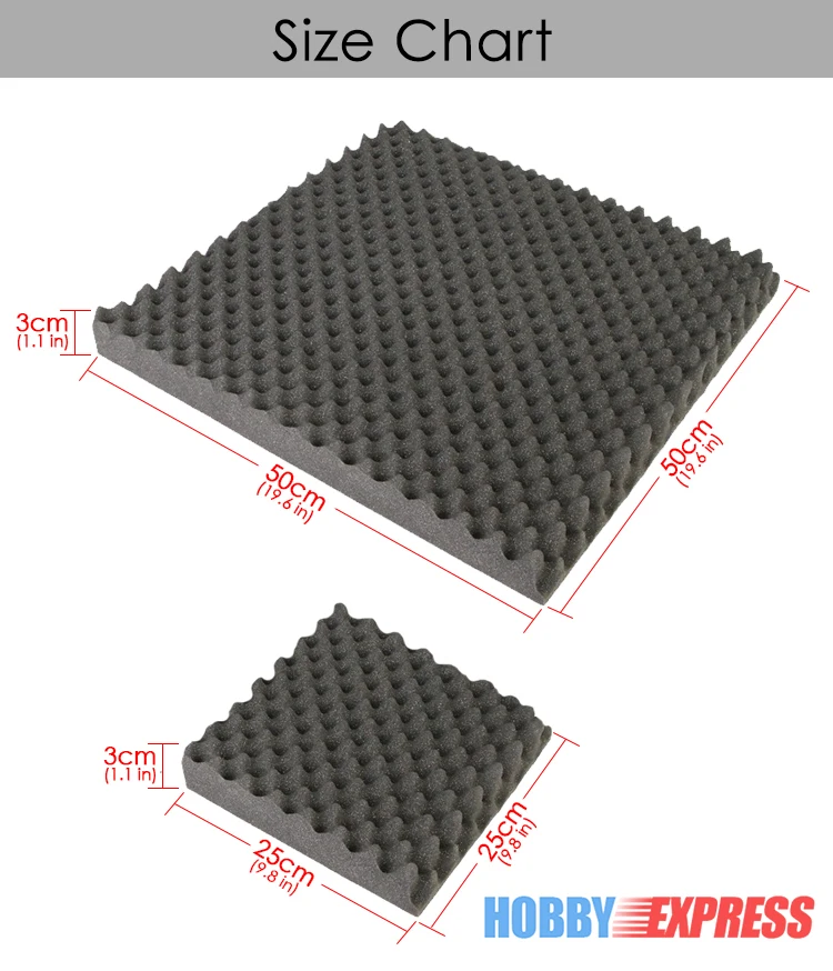 Arrowzoom Egg Crate Convoluted Studio Acoustic Foam Sound Absorption