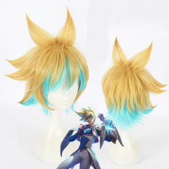 

Game LOL the Prodigal Explorer Ezreal cosplay wig Ezreal mix colors styled hair wig costumes