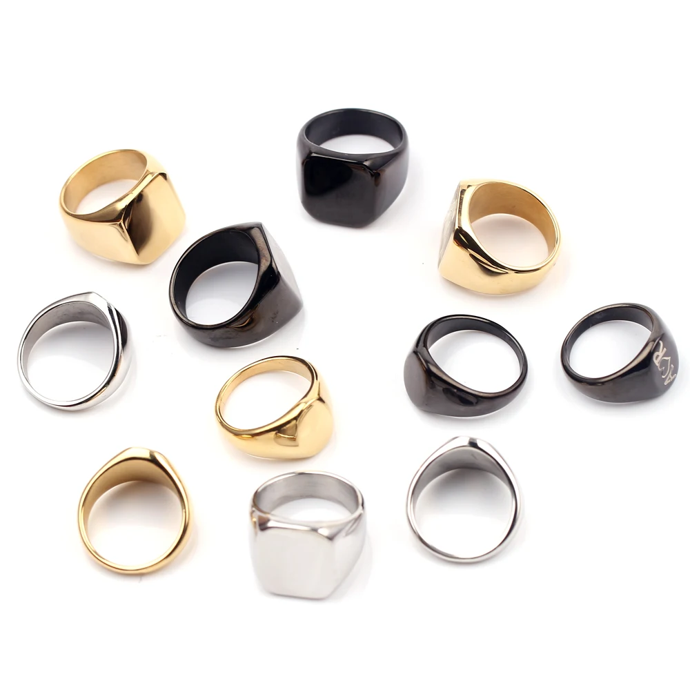 

Custom Round Rings Engraved Photo And Message Personalized Gift For Men Women Birthday Wedding Anniversary Custom Jewelry