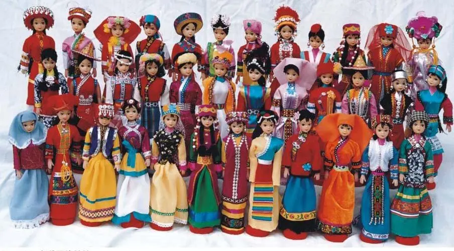 Chinese 56 nations doll Made In Chinain Dolls from Toys & Hobbies on