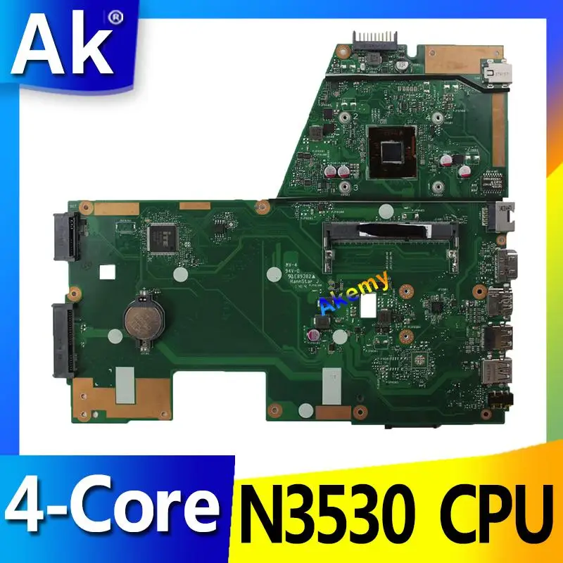 AK N3530 4 ядерный процессор X551MA материнская плата для ноутбука ASUS X551M X551 F551MA D550M тест