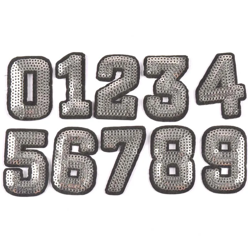 10pcs Patch DIY 0 9 Number Patches For Kids Clothes Sew on Embroidered