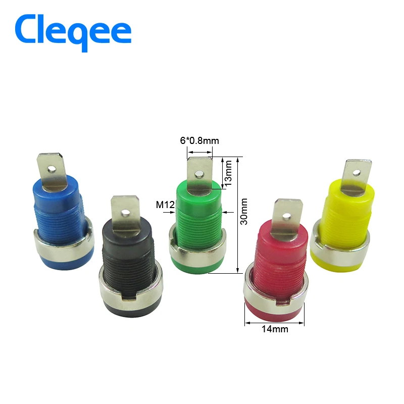 Cleqee P3007 10ks / sada 5 barevných 4mm niklem vázaných - Měřicí přístroje - Fotografie 4