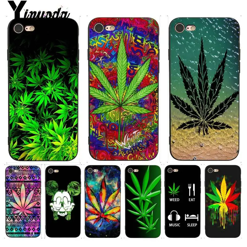 

Yinuoda Abstractionism Art high weed Silicon Soft Phone Accessories Case for iPhone X 8 7 6 6S Plus X 5 5S SE XR XS XSMAX