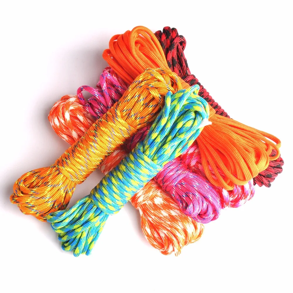 في الهواء الطلق تسلق Paracord في 550 المظلة الحبل الحبل حبل مل المواصفات النوع الثالث 7 ستراند 100FT تسلق التخييم بقاء المعدات في الهواء الطلق تسلق Paracord في 550 المظلة الحبل الحبل حبل مل المواصفات النوع الثالث 7 ستراند 100FT تسلق التخييم بقاء المعدات