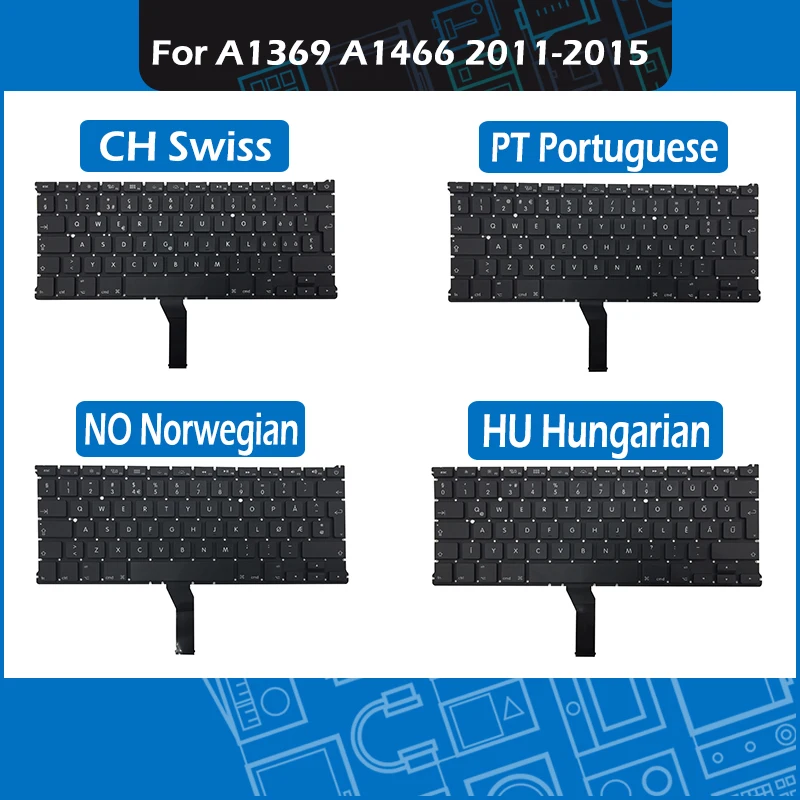 2011 2015 A1466 Replacement Keyboard PT Portuguese NO Norwegian HU Hungarian CH Swiss for font b
