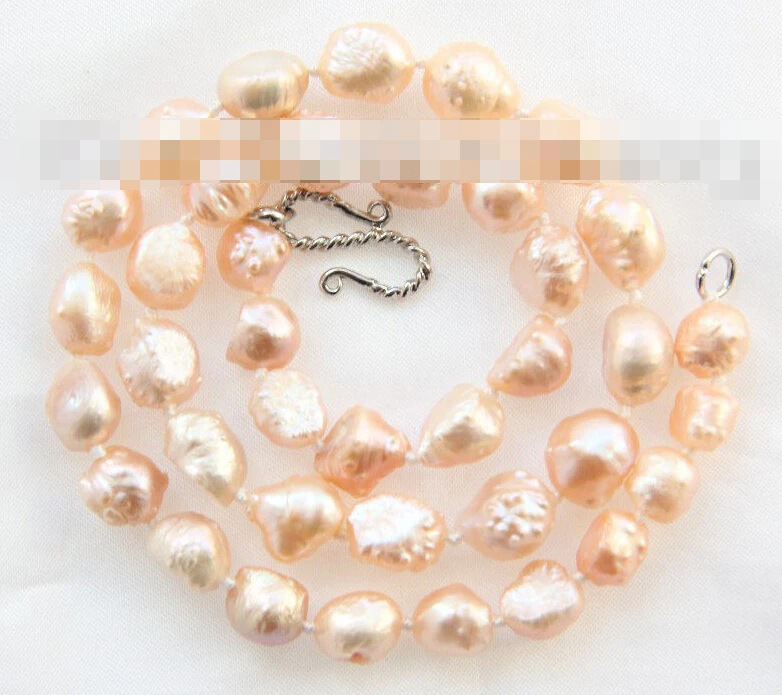 

0796 baroque pink freshwater cultured pearl necklace