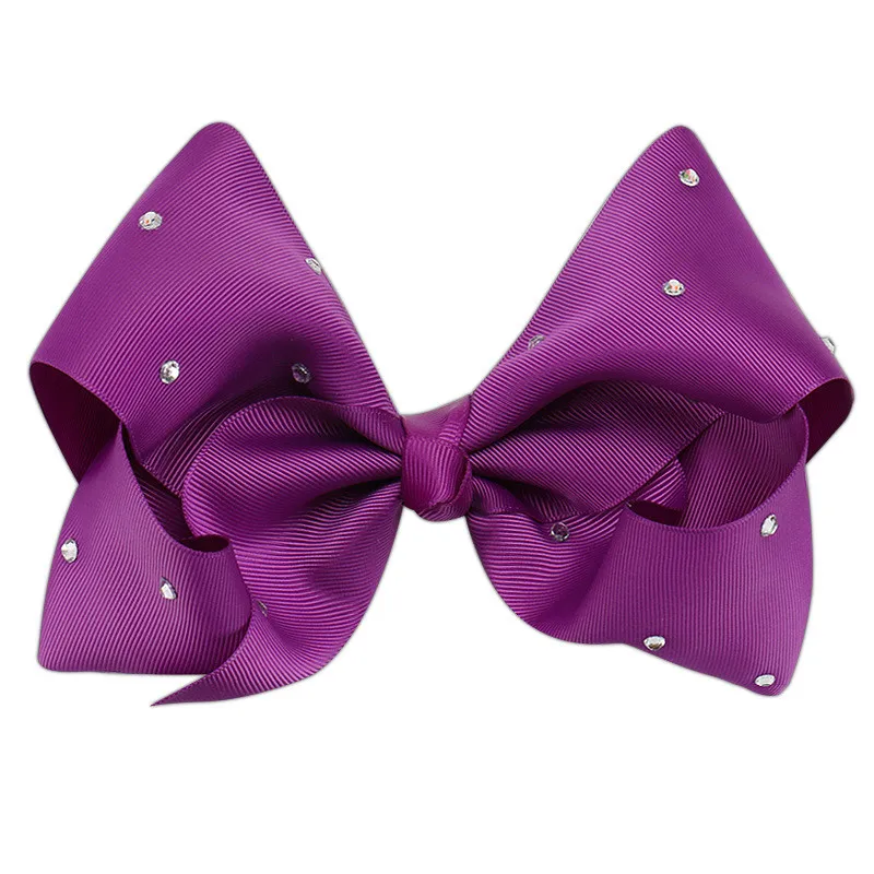 

8-inch Knot Bows Kids Headband Girls Candy Color Ribbon Hair Bow Clips With Hairpins Boutique Hairclips Hair Accessories