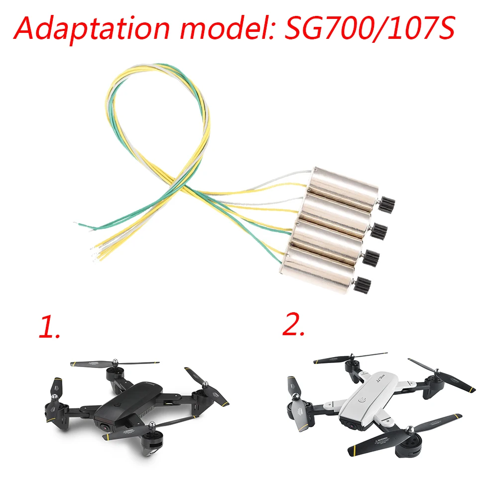 

Cewaal Portable Drone Electrical Machine Quadcopter Motor Airplane Replacement Drone Parts for SG700/107S Durable