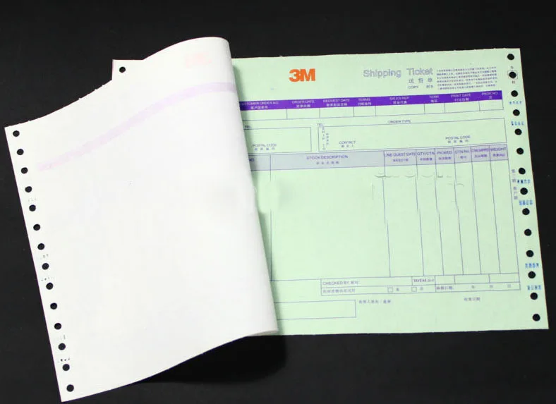 receipt book printing