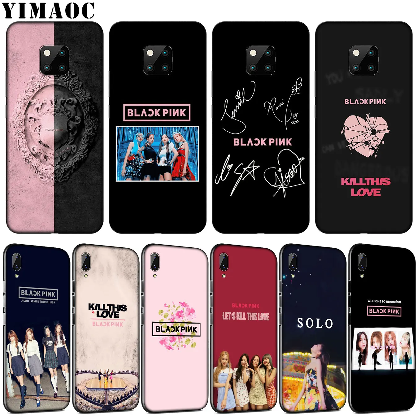 

YIMAOC blackpink Kpop Soft Silicone Phone Case for Huawei Mate 30 20 10 Pro Lite Nova 5I 4 3i 3 2i 2 Lite Black Cover