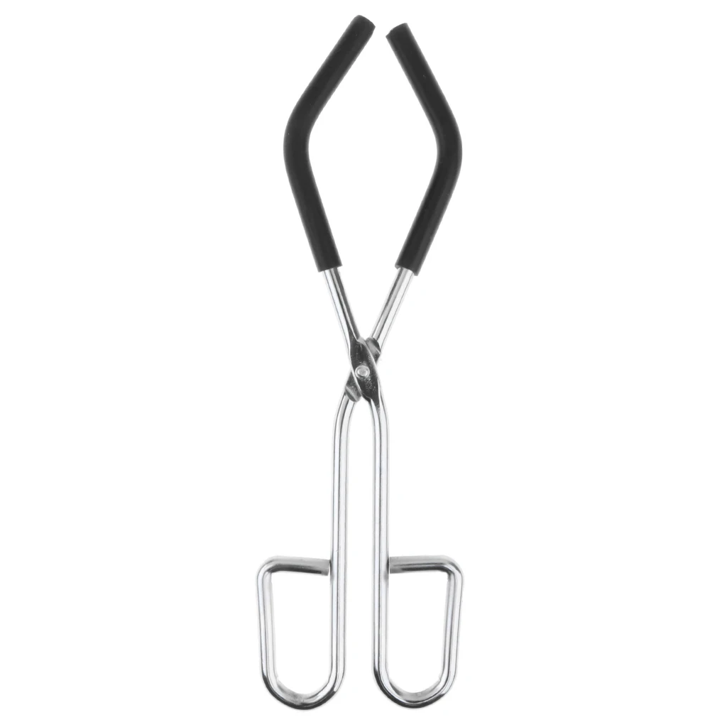 27cm Length Lab Beaker Tongs With Rubber Coated Ends Laboratory Experiment Supplies