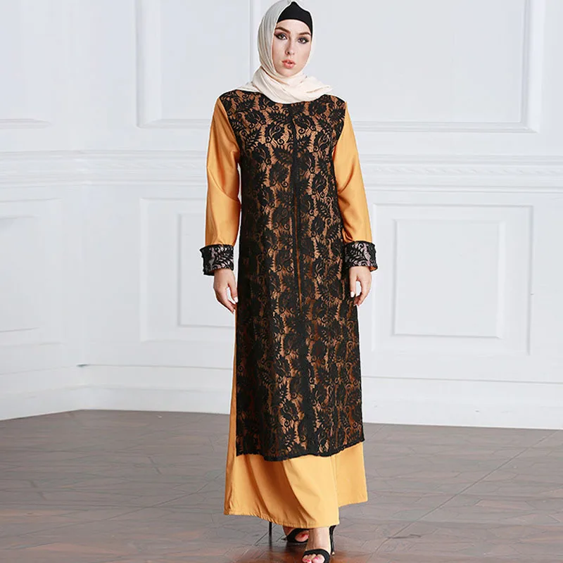 Abayas для женщин мусульманская Мода Abaya Кафтан Дубай Арабский хиджаб платье