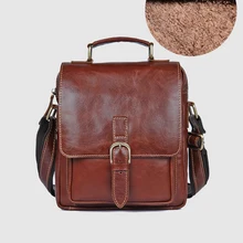 CARANFIER мужские сумки на плечо первый слой сумка из воловьей кожи дорожные сумки винтажные однотонные многофункциональные сумки-мессенджеры