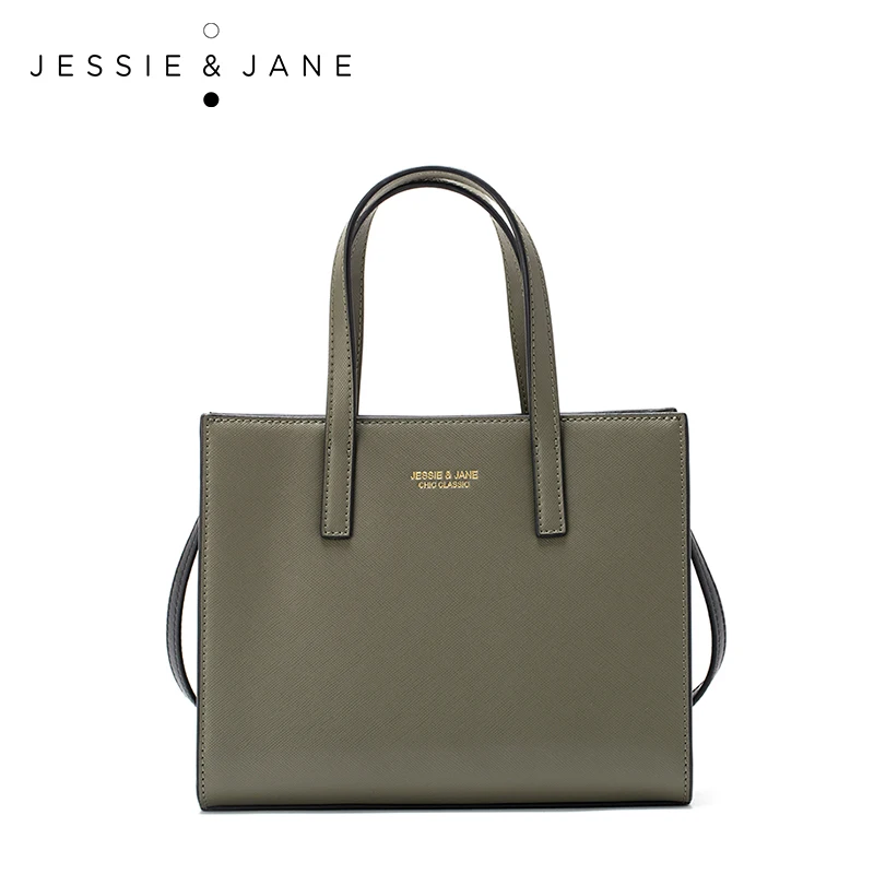 JESSIE JANE Designer Brand Practical Mini Women Messenger Bags Leather Handbags Shoulder Bag Top Handle Bags