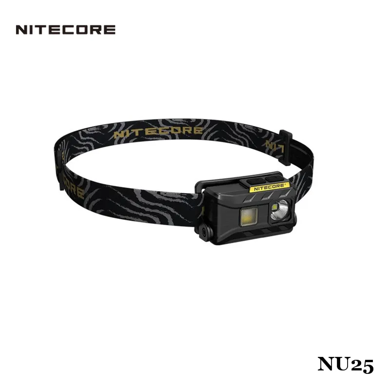 

Nitecore NU25 USB Mini Rechargeable Triple Outputs Cree LED Red White Head Torch Flashlight Portable for Outdoor