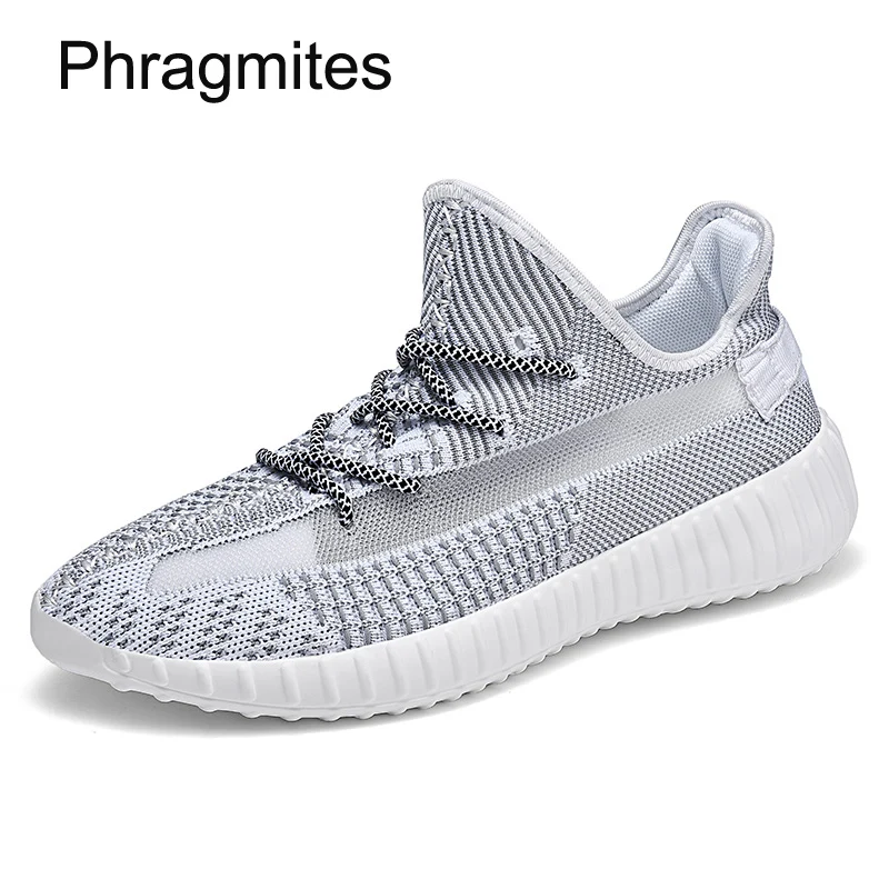 

Phragmites Fashion Night Light Sneakers Summer Breathable Flyknit Men Shoes Comfortable Mesh Zapatillas Hombre Factory Sneakers