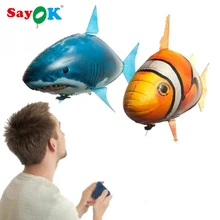 RC Air Fly Fish Shark Toys Clown Fish Balloons Nemo Inflatable Toy with Helium Plane Toy