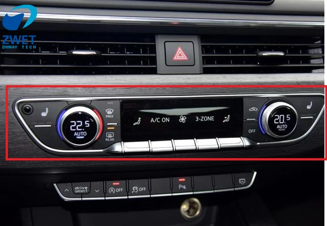 ZWET Auto Für Audi A4 B9 Klimaanlage Control Unit Ac Automatische panel