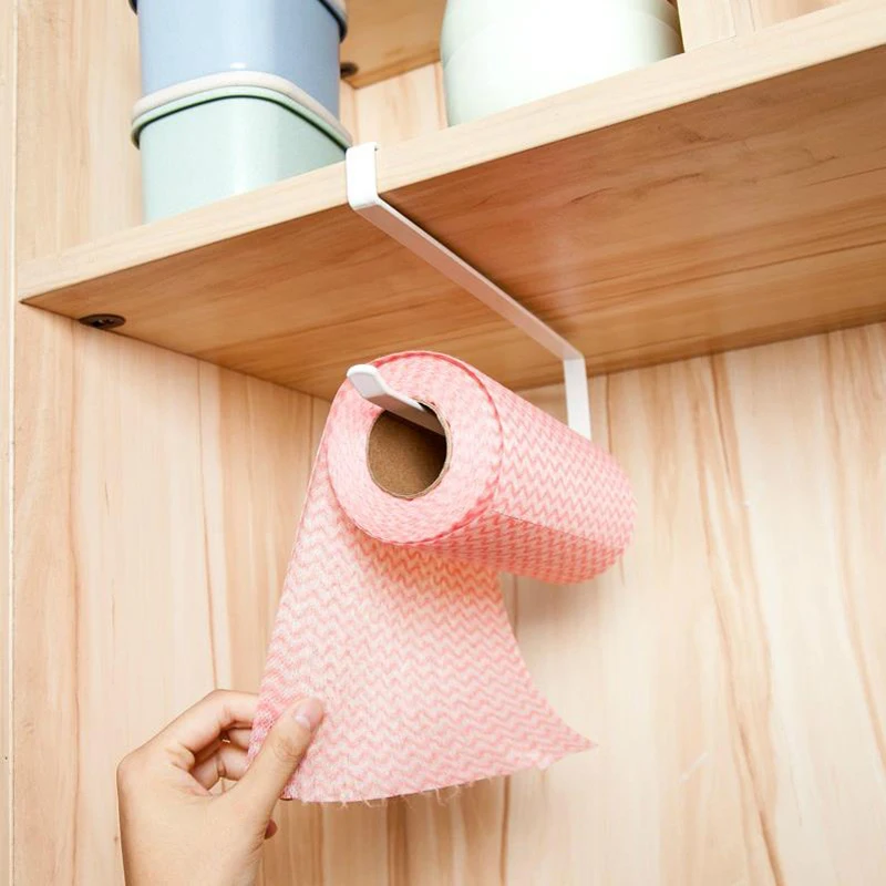 Kitchen Cabinet Hanging Shelf Toilet Roll Holder Paper Rack Toilet Paper Holder Tissue Holder Towel Rack Bathroom Accessories