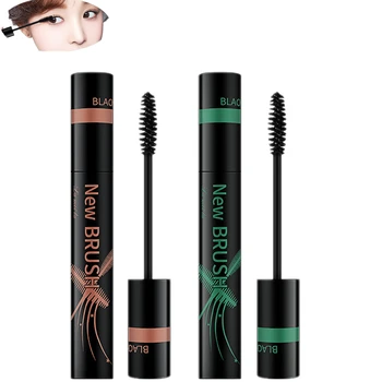 

Profession New Magic 2 Types Mascara Makeup Eyelash Fiber Silicon Brush Head Eyelash Thick Curling Black Waterproof Mascara