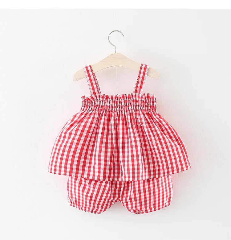 New Born Baby Girls Clothing Sets Princess Dress Tops+Hot short Pants 2 Pcs Kids Outfits Sets 2018 Children Summer Clothes Set (2)