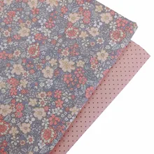 Цветочный горошек хлопок саржевая ткань Лоскутная Ткань Tissus Tilda для рукоделия шитье стеганое жир четверти материал для ребенка и ребенка платье