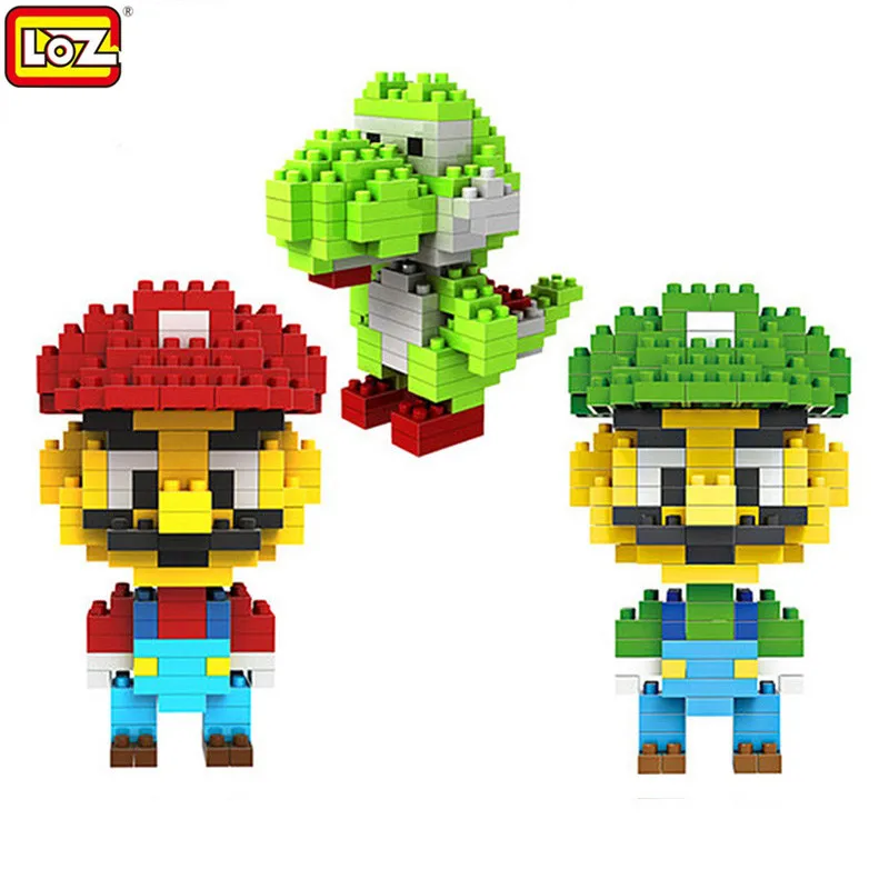 

loz Mini Block Super Mario Luigi Yoshi Diamond Building Blocks Limited Collection value Action Figure Educational Cartoon toys