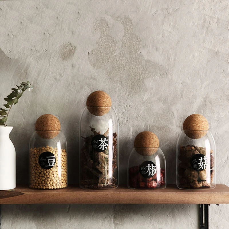 

Creative kitchen storage bottles for bulk products Jars with lid spices Sugar tea coffee container receive Organizer Cans 626