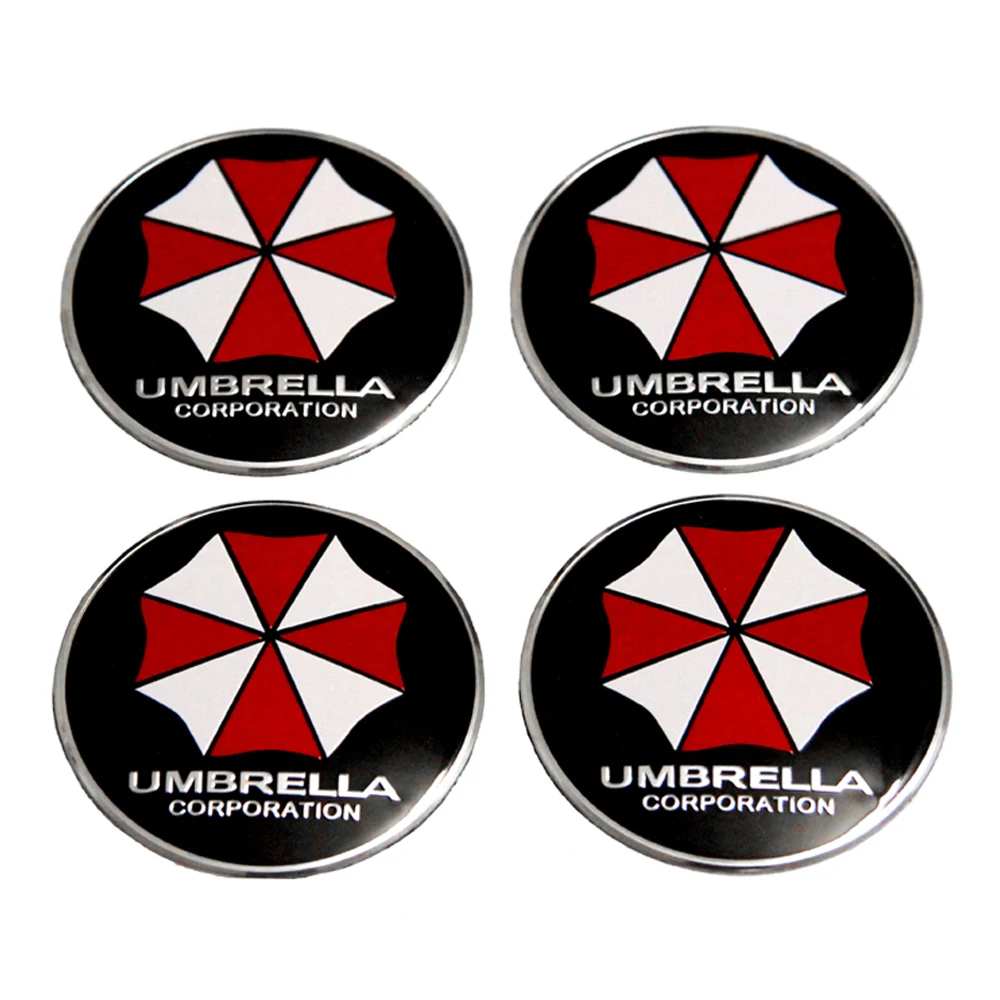Car Styling Aluminum Decals Umbrella Logo Wheel Center Hub Cap Sticker For Buick Audi BMW Alfa Romeo Ford Lexus Chevrolet