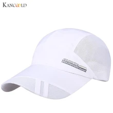 Весенняя Модная брендовая шапка женская мужская сетчатая шапка быстросохнущая Складная Солнцезащитная шапка для унисекс Защита от солнца, бейсболка, кепка De142