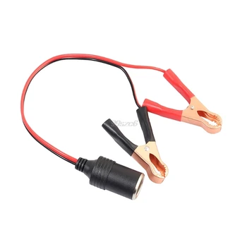 

Car Crocodile Clamp Charger Cable Clip Cigarette Lighter Socket Power Supply Feb10 Drop Ship