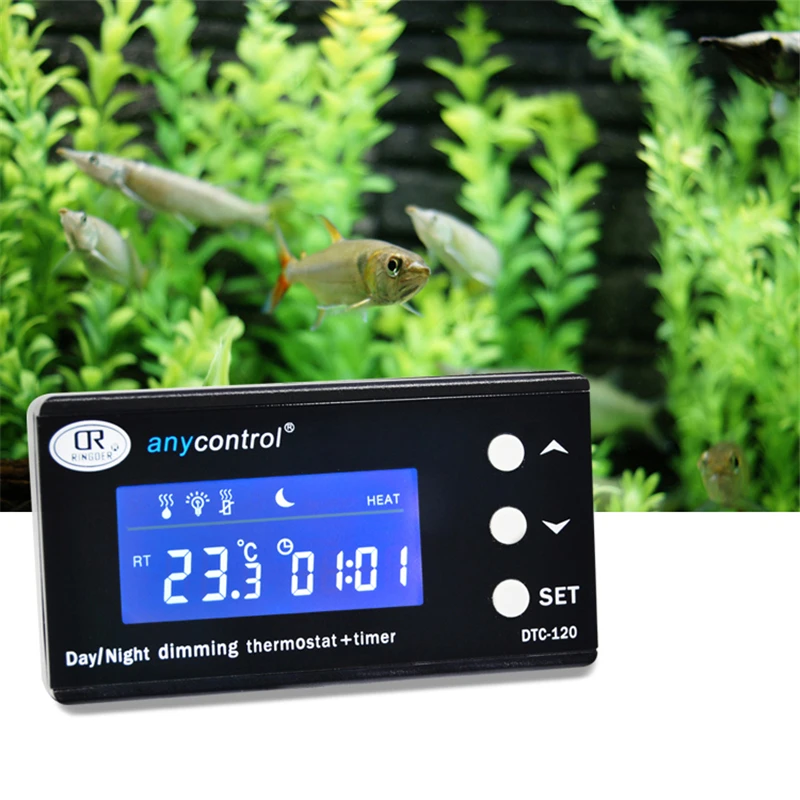 

DTC-120 Thermostat Temperature Controller Day & Night Dimming Reptile Aquarium Tank