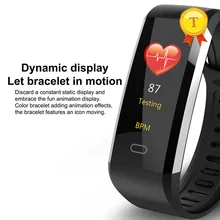 Модный 3D цветной динамический дисплей умный Браслет пульсометр кровяное давление Будильник наручные часы для iphone 8