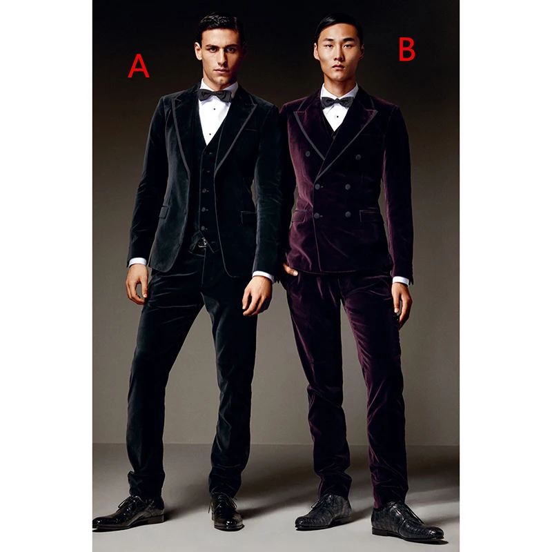 costume velours homme