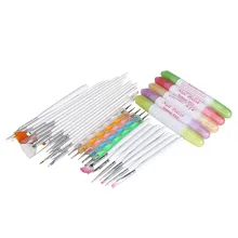 Набор для акриловых ногтей 32 шт для маникюра ногтей набор дизайна рисунки Дотсом Рисование, полировка инструменты в виде кисточек-ручек DIY ногтей