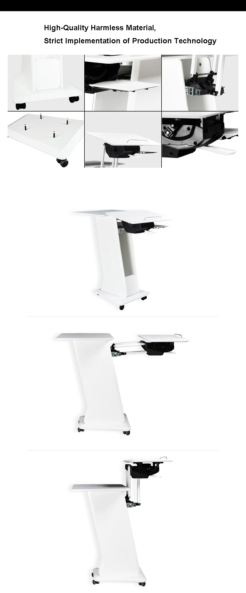 Kesrer-X Многофункциональный передвижной стол для ноутбука диван прикроватная Подставка для планшета ПК ленивый подъем длинная рука мобильный компьютер ноутбук стол