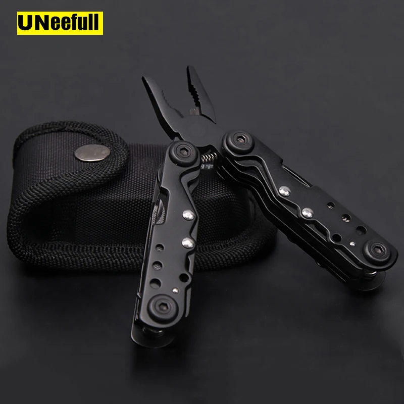 

UNeefull Multilfunctional 11 in 1 Folding Pliers,Combination Tool Knife Pliers & crimping tool Outdoor Portable Emergency Tool