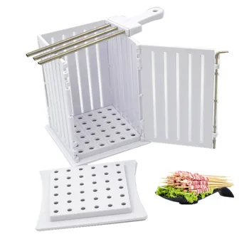 

Barbecue Kebab Maker Meat Brochettes Skewer Machine Bbq Grill Accessories Tools Set Home Garden Supplies