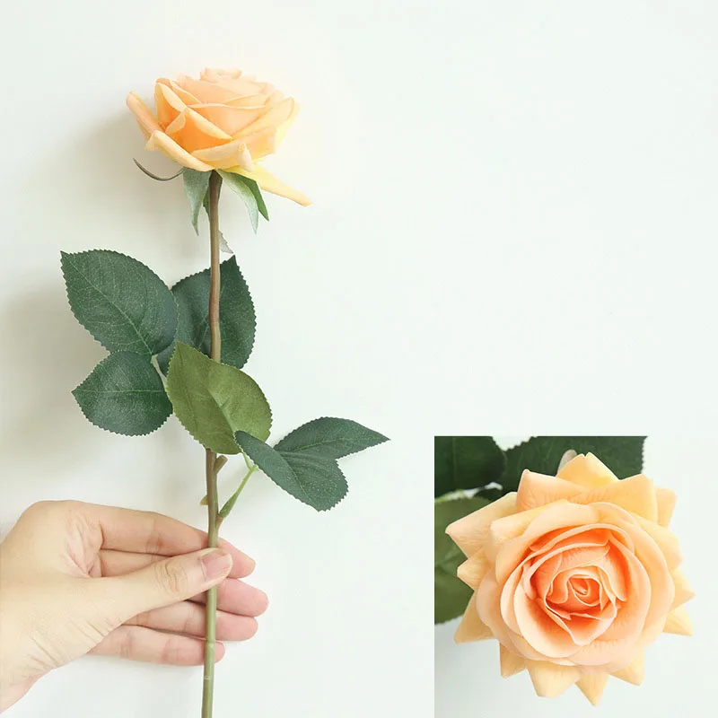 Real touch roses artificial flower wedding home decoration  (2)